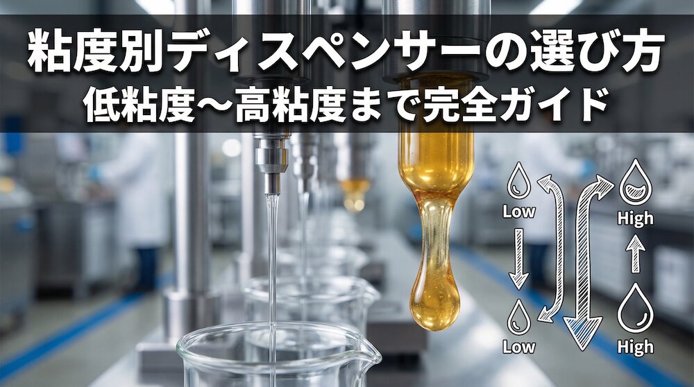 粘度別ディスペンサーの選び方｜低粘度〜高粘度まで完全ガイド