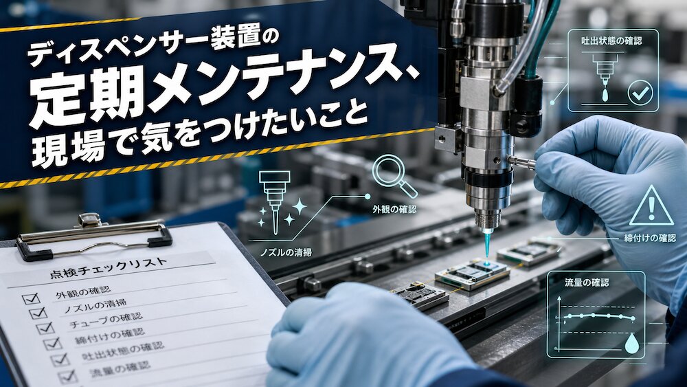 ディスペンサー装置の定期メンテナンス、現場で気をつけたいこと